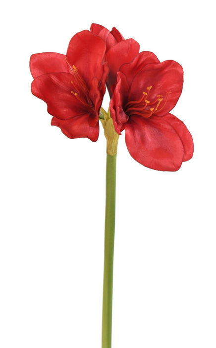 Amaryllis Artificiale Rossa Con Gambo 60 Cm