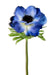 Anemone Artificiale Blu H.35Cm Per Decorazione Interni
