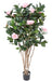 Albero Di Camelia Artificiale 130 Cm Fiori Rosa Per Interni