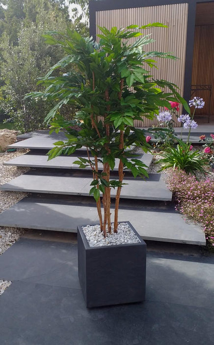 Albero Di Carpino Artificiale 5 Tronchi 150 Cm Pianta Da Interno