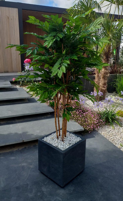 Albero Di Carpino Artificiale 5 Tronchi 150 Cm Pianta Da Interno