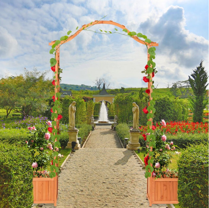 Arco Da Giardino Con Fioriera