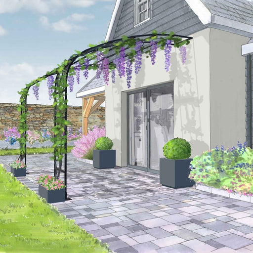 Arco Da Giardino Per Metà Magro Al Patio