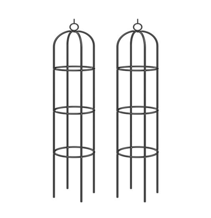 Arco Da Giardino Con Obelisco Da Giardino In Ferro Battuto (X2)