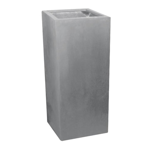 Fioriera Cubo Alto 100Cm Fiberstone Grigio