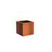 Vassoio Cubo In Acciaio Corten Effetto Arrugginito 40Cm