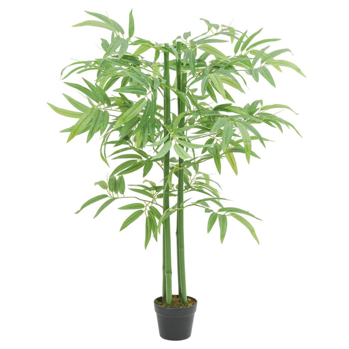 Bambù Artificiale 384 Foglie 120 Cm Verde