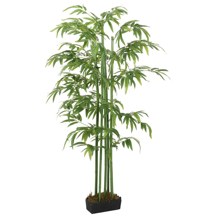 Bambù Artificiale 384 Foglie 120 Cm Verde