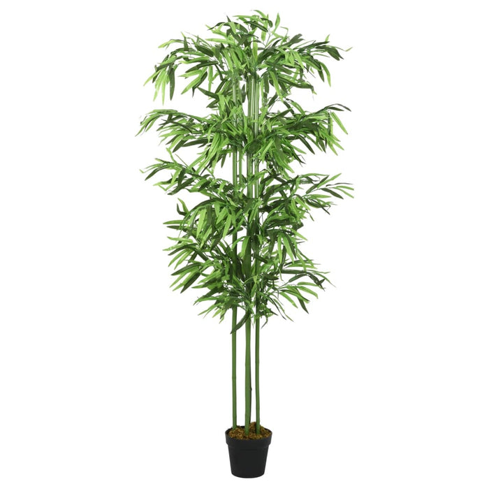 Bambù Artificiale 576 Foglie 150 Cm Verde