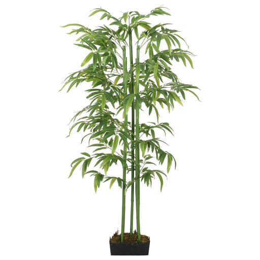Bambù Artificiale 576 Foglie 150 Cm Verde