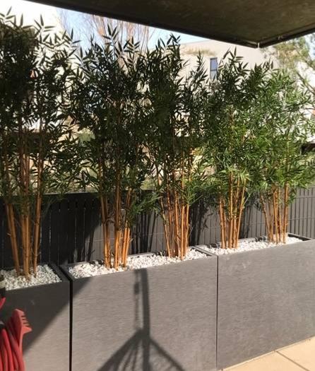 Bambù Artificiale Resistente Ai Raggi UV Per La Decorazione Esterna