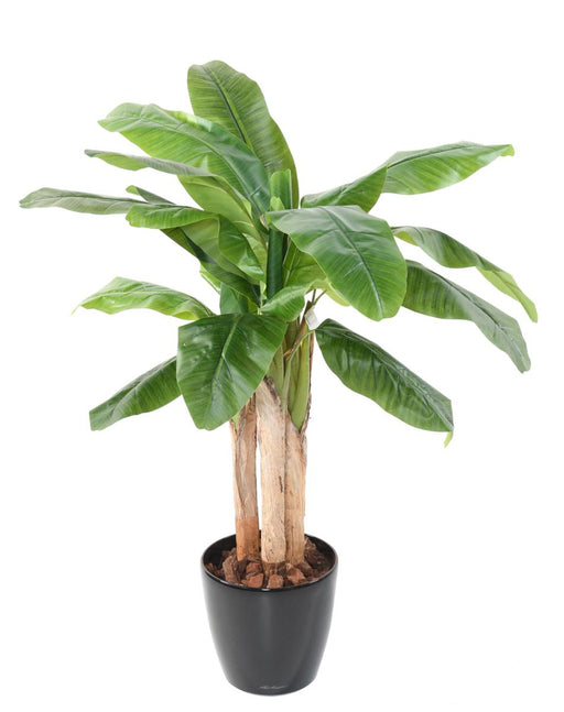 Banano Artificiale 3 Tronchi Per Interni 130Cm Verde