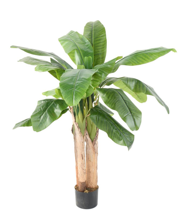 Banano Artificiale 3 Tronchi Per Interni 130Cm Verde