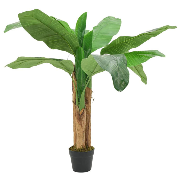 Banano Artificiale 9 Foglie 120 Cm Verde