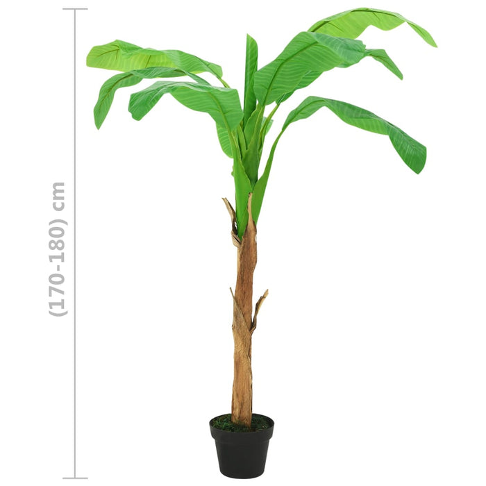 Banano Artificiale Con Vaso 180 Cm Verde