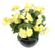 Begonia Artificiale Gialla 30 Cm Su Paletto