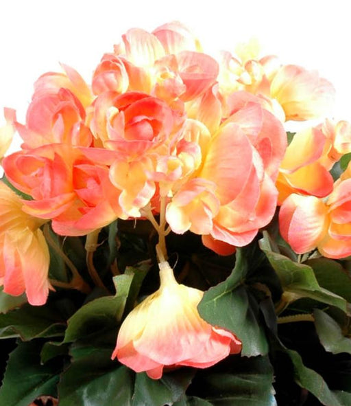 Mini Begonia Rosa Artificiale Su Paletto 20 Cm