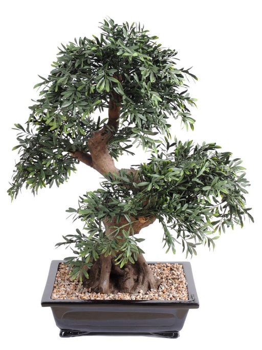 Bonsai Pianta Decorativa Artificiale Salice Nero 70Cm