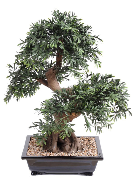 Bonsai Pianta Decorativa Artificiale Salice Nero 70Cm