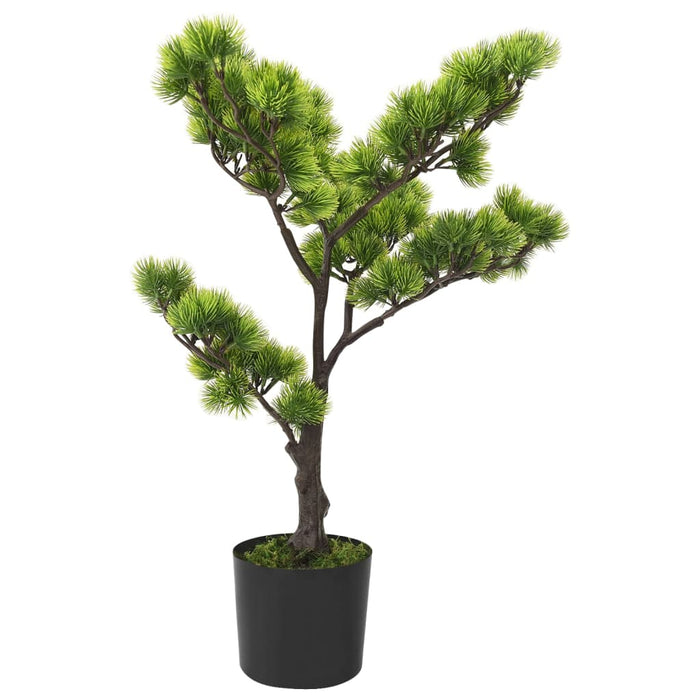 Bonsai Pino Artificiale Con Vaso 60 Cm Verde