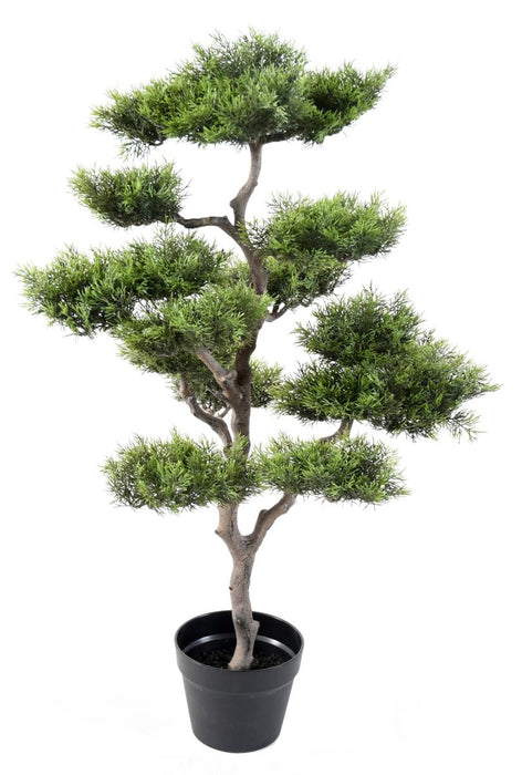 Bonsai Di Pino Artificiale 95 Cm Pianta Sintetica