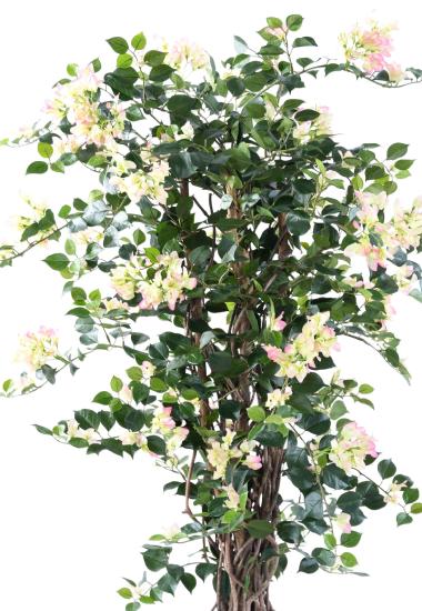 Bouganville Artificiale 150 Cm Fiori Bianchi Rosa