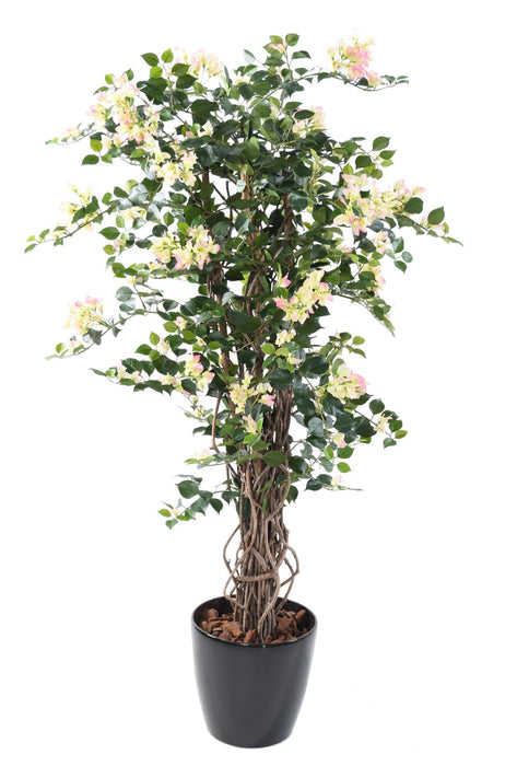Bouganville Artificiale 150 Cm Fiori Bianchi Rosa