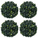 Palline Di Bosso Artificiale 4 Pz 12 Cm