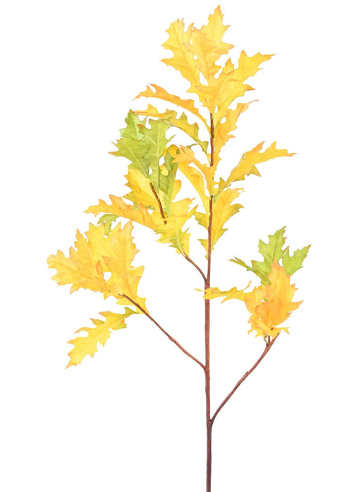 Ramo Artificiale Di Quercia Americana 110 Cm Giallo