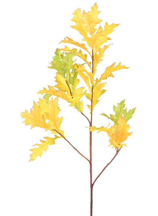 Ramo Artificiale Di Quercia Americana 110 Cm Giallo