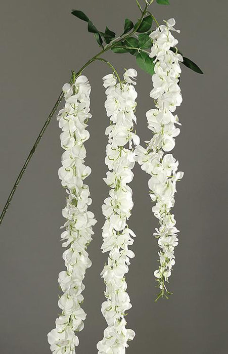 Ramo Di Maggiociondolo Artificiale Crema 155 Cm Per Interni