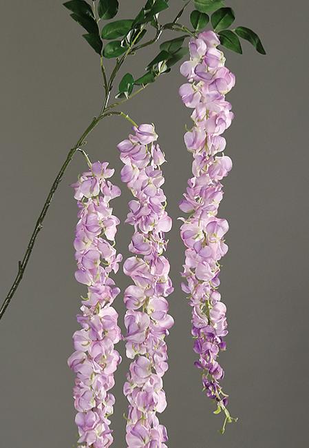 Ramo Di Maggiociondolo Artificiale Lilla 155 Cm Per Decorazione