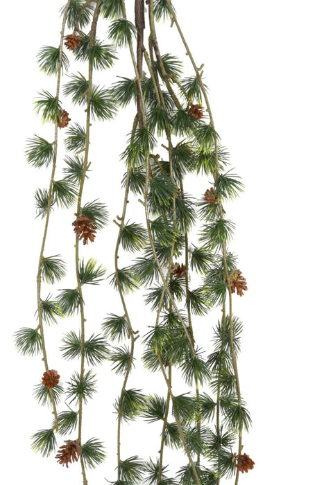 Ramo Di Pino Artificiale Con Pigne 147Cm