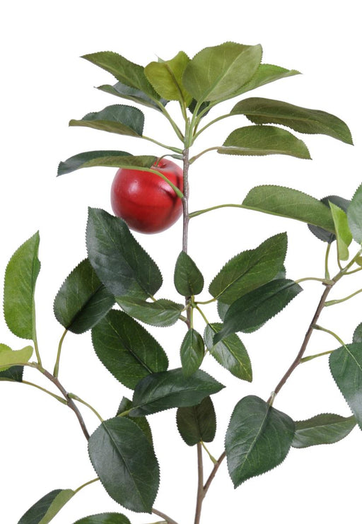 Ramo Di Melo Artificiale Con Mela Rossa 75 Cm