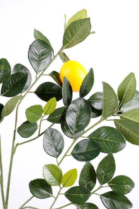 Ramo Di Albero Di Limone Artificiale 60 Cm Con Frutta