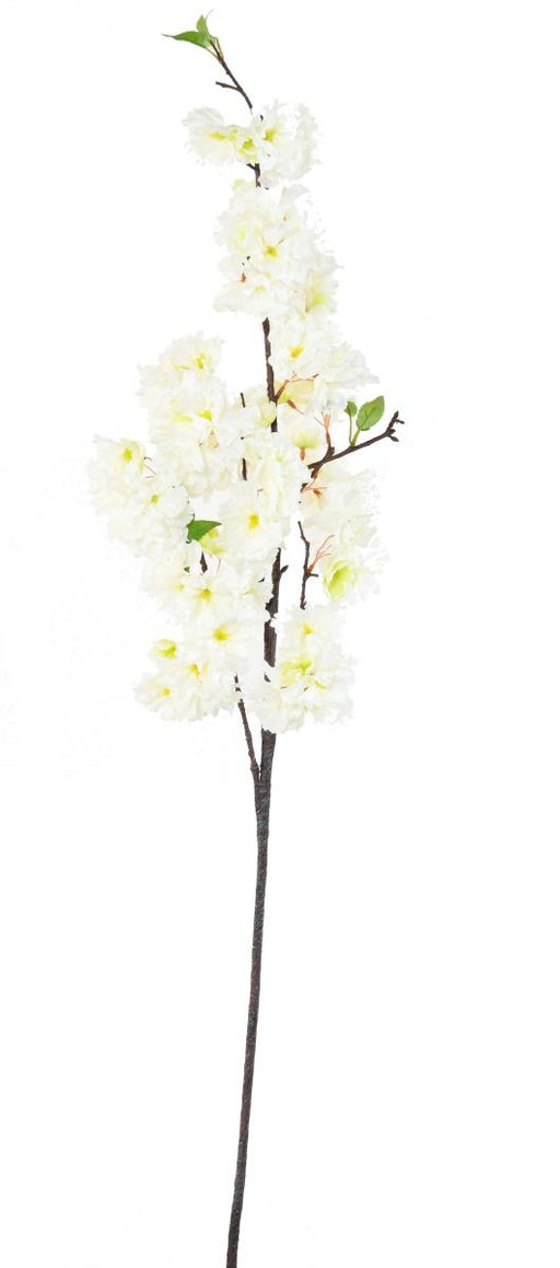 Ramo Di Ciliegio Artificiale 125Cm Fiori Bianchi