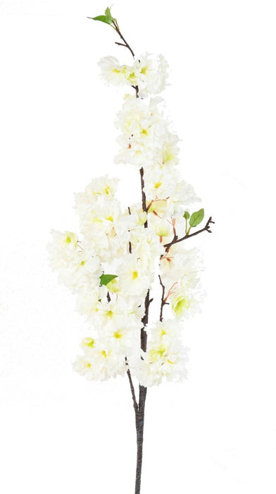 Ramo Di Ciliegio Artificiale 125Cm Fiori Bianchi