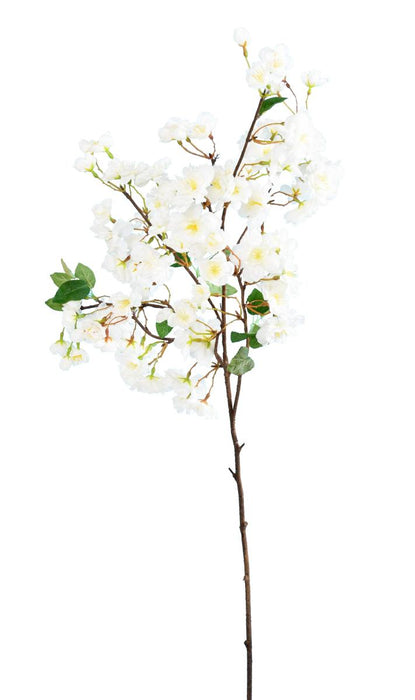 Ramo Di Ciliegio Artificiale Fiori Bianchi 105 Cm