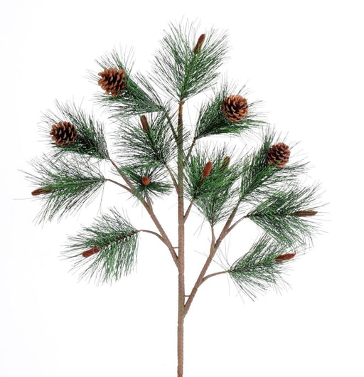 Ramo Di Pino Artificiale Con Pigne H.60 Cm
