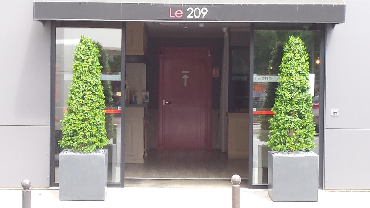 Piramide Di Bosso Artificiale 210 Cm Per Giardino Esterno