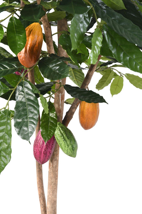 Albero Di Cacao Artificiale Con Frutti Per La Decorazione D'interni