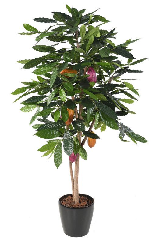 Albero Di Cacao Artificiale Con Frutti Per La Decorazione D'interni