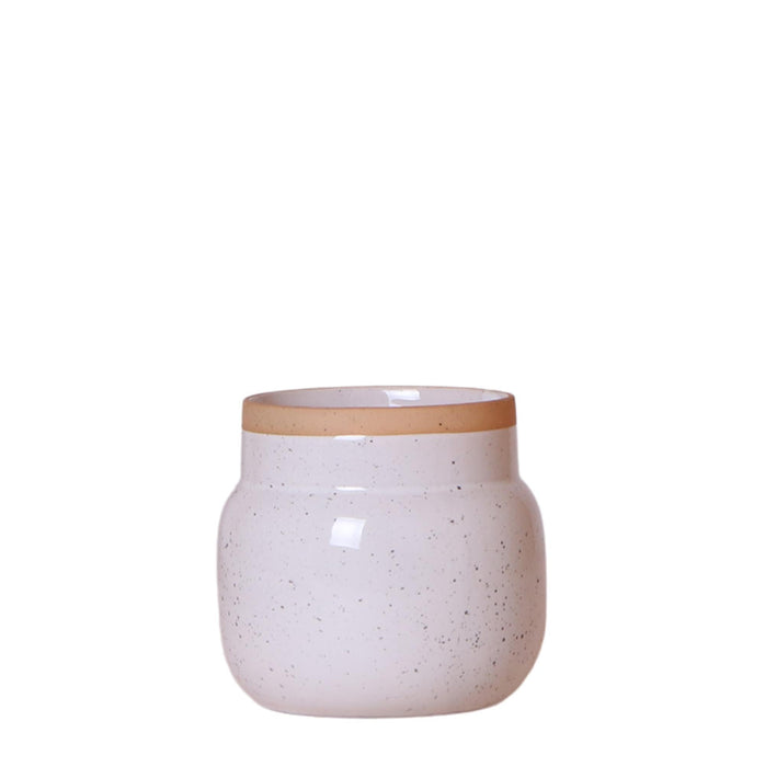 Vaso Per Piante In Ceramica Bianca - Ø9Cm