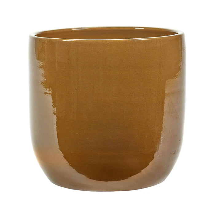 Vaso Per Piante In Ceramica Senape Ø27Xh29Cm