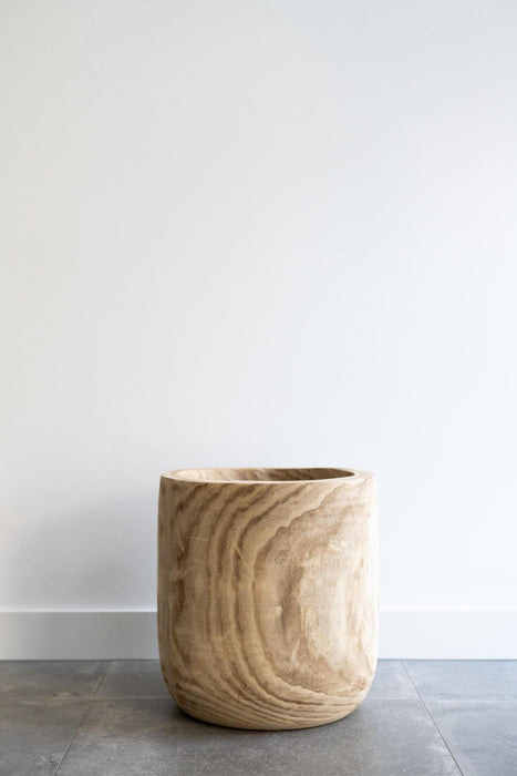 Vaso Per Piante In Legno - H42 Cm, Ø40 Cm