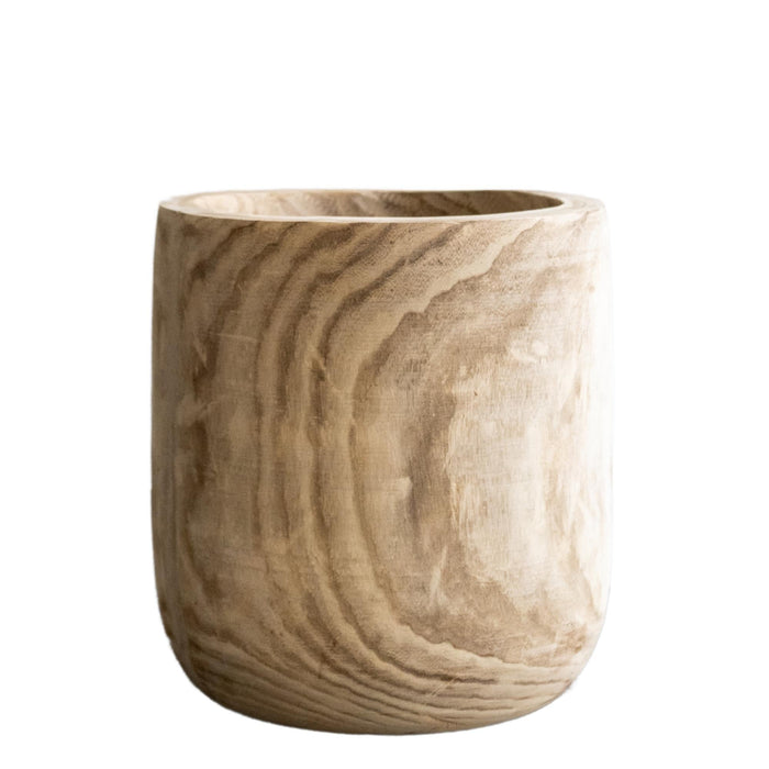 Vaso Per Piante In Legno - H42 Cm, Ø40 Cm