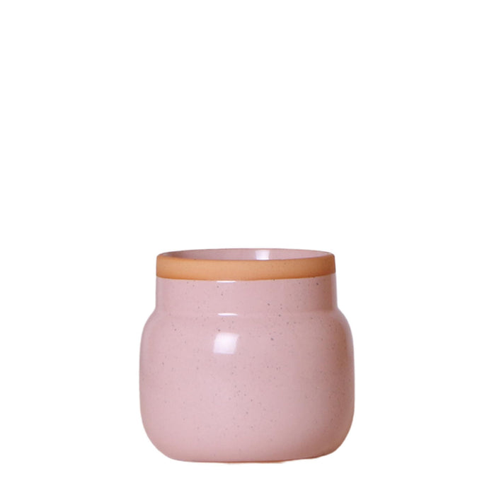 Vaso Per Piante In Ceramica Rosa - Ø9Cm