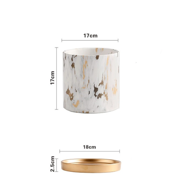 Vaso Per Piante In Finto Marmo Marmo