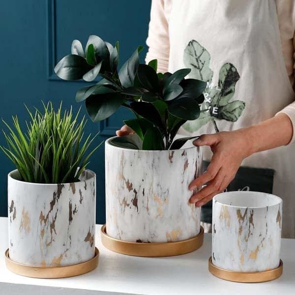 Vaso Per Piante In Finto Marmo Marmo