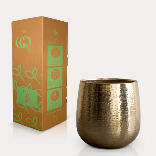 Vaso Per Piante In Metallo - H30 Cm, Ø28 Cm